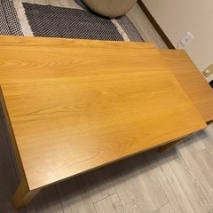 伸張テーブル　100〜180cm 大人数　スライド式　ローテーブル　
