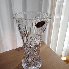 ボヘミア　クリスタル　花瓶