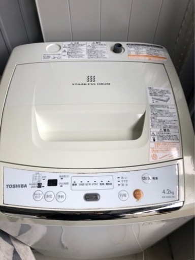 TOSHIBA 東芝電気洗濯機 AW-42ML