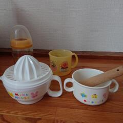 MIKI HOUSE☆離乳食セット、母乳瓶、コップ