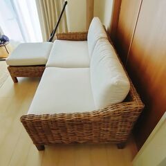 ソファ　オットマン付き【最終値下げ！！】