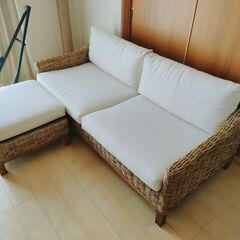 ソファ　オットマン付き【最終値下げ！！】