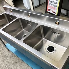【動作保証あり】Maruzen マルゼン 三槽シンク BS3-134 W1300×D450×H890mm【管理KRK672】