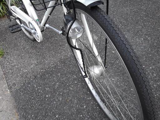 中古自転車２１８５ ２７インチ ６段ギヤLEDオートライト - 自転車