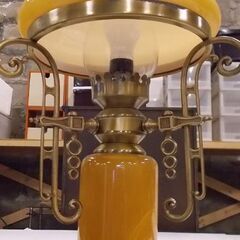 イタリア製 テーブルランプ 高さ65cm 真鍮 照明 ライト アラバスター 