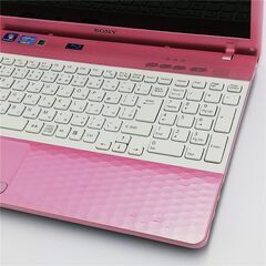 保証付 新品SSD Wi-Fi有 ピンク ノートパソコン SONY VPCEH39FJ 中古 
