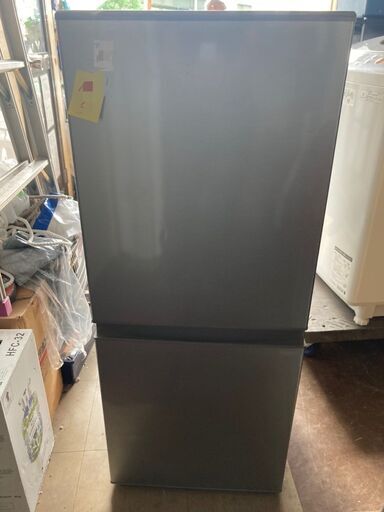 ☆中古￥13,000！【会員価格￥11,000】AQUA　126㍑2ドア冷蔵庫　家電　2018年製　AQR-BG(S)型　幅48cmｘ奥行56cmｘ高さ116cm　【BH178】