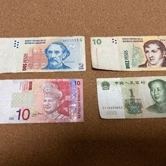 外国紙幣　4枚セット