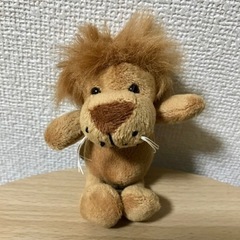 【新品・未使用】らいおん ぬいぐるみ キーホルダー 小さなどうぶつえん