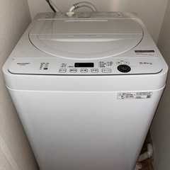 【取引終了】SHARP 洗濯機 5.5kg  ☆説明書付き☆