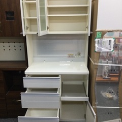 【店頭お渡しのみ】⭐︎大人気⭐︎　pamouna（パモウナ)  食器棚　レンジボード　キッチンボード　¥34,980（税込)  市内配送¥3,000〜
