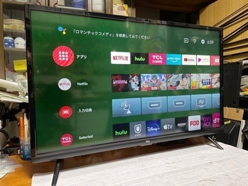 納品済] TCL 2022年製 32v フルハイビジョン Android TV 32S5200A 稼働