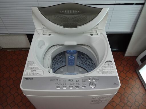 ID 021167　洗濯機　東芝　5K　２０１９年製　AW-5G6（W) - 豊見城市