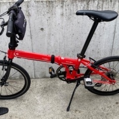 【値下げ】ダホン　スピードファルコ　赤色　本格折りたたみ自転車