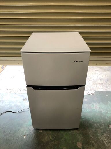 2020年製 Hisense ハイセンス 冷凍 冷蔵庫 2ドア 93L HR-B95A 直冷式 耐熱トップテーブル 右開き2018