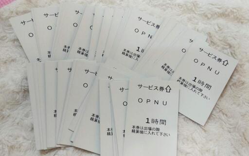 ワンパーク サービス券 100枚(20,000円分)