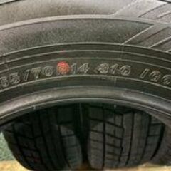 走行短め YOKOHAMA ice GUARD iG60 165/70R14 14インチ スタッドレス 4本 2021年製 ヴィッツ マーチ パッソ ベルタ等　(MTB255)クレジットカード QRコード決済可能