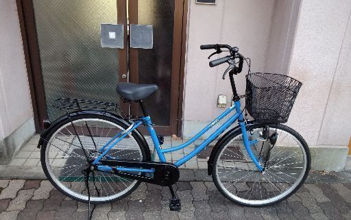 Leeds 26吋ファミリーサイクル シングル/ブルーxブラック