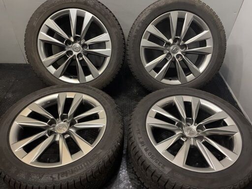 タイヤ走行短め【Continental ContiVikingContact6 235/50R18】スタッドレス【LEXUS LS460/LS600 18インチ 7.5J5HPCD120+32】 (VTJ489)クレジットカード QRコード決済可能