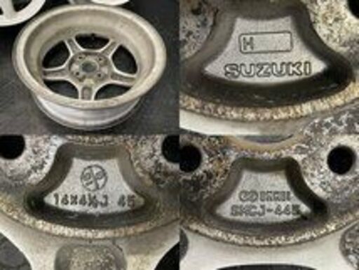 SUZUKI アルトワークス 純正OPホイール ENKEI製 14インチ 4本 4.5J4HPCD100+45 ホワイト　(VHC301)クレジットカード QRコード決済可能