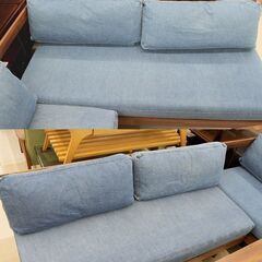 unico/ウニコ SWELLA(スウェラ) ダイニングセット テーブル/ダイニングソファ/ベンチ  デニム地