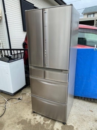 日立 冷凍冷蔵庫 R-SF50YM 6ドア 501L 真空チルド△/○