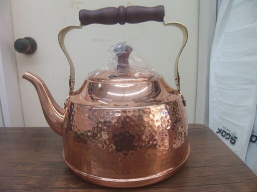 高級純銅製ケットル 斑鳩 送無 高級純銅製ケットル 斑鳩 いかるが 2.1