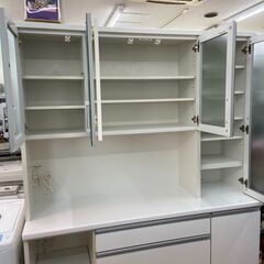 レンジボード キッチン収納棚 食器棚 れんじぼーど レンジ台 松田家具 幅160cm💳自社配送時🌟代引き可💳※現金、クレジット、スマホ決済対応※