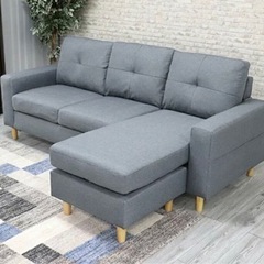 新品　アウトレット品　カウチソファ ３人掛けソファ