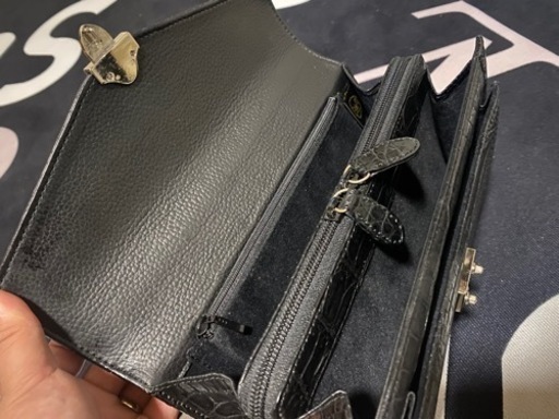バッグ JRA クロコダイル セカンドバック「美品」