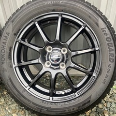 2020年製 15インチ スタッドレス ヨコハマ アイスガードIG50 PLUS /シュナイダー スタッグ SG PCD100 4H 5.5J