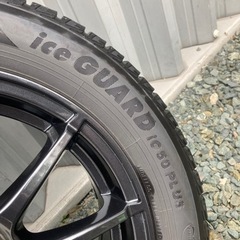 2020年製 15インチ スタッドレス ヨコハマ アイスガードIG50 PLUS /シュナイダー スタッグ SG PCD100 4H 5.5J