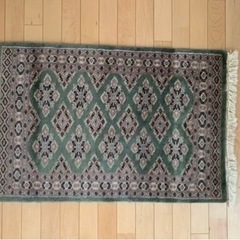 パキスタン　手織り絨毯　玄関マット　ラグ　カーペット　マット