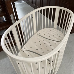 ストッケ❗️ベビーベッド❗️銀座三越正規店購入❗️10ヶ月使用❗️定価138600円