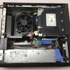 今ならモニター付！SSD換装済★スリムタワーPC【DEL】core i3-4160T@3.10GHz、メモリ8GB、SSD128GB