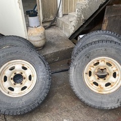 希少ランクル40 60純正鉄チンホイール