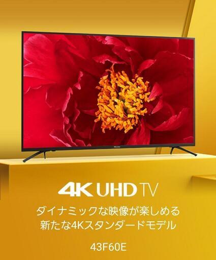 液晶TV ハイセンス 43F60E 中古【引取限定】+サウンドバー