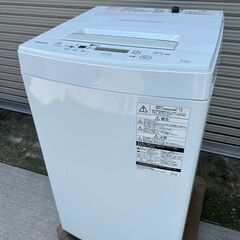 【ネット決済・配送可】東芝　洗濯機　AW-45M5　2018年製...