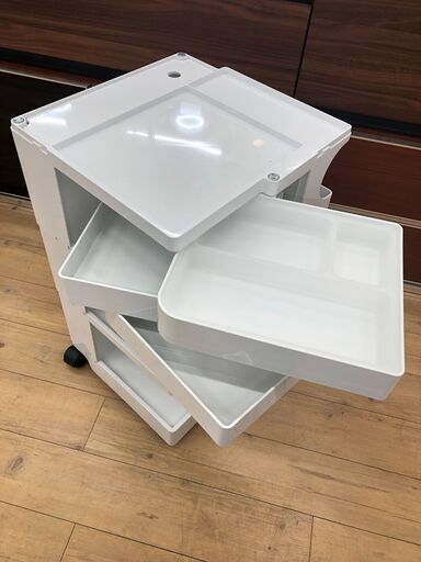 boby wagon ボビーワゴン　白2段 Bieffeplast padova Joe Colombo White Boby Storage Trolley by Bieffeplast Italy