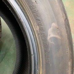 215/65R16 夏タイヤ4本セット 8分山