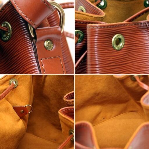 本物 LOUIS VUITTON エピ プチノエ M44103 ケニアブラウン フランス製