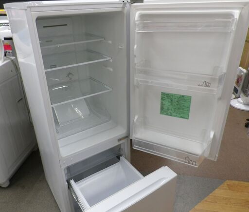 西岡店 冷蔵庫 156L 2ドア 2019年製 ヤマダセレクト YRZ-F15G1 白 ホワイト 100Lクラス