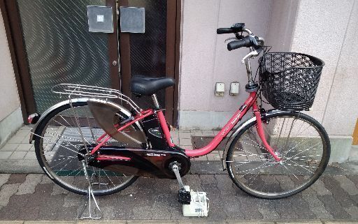 Panasonic[ViVi DX]26吋 電動アシスト自転車 8.0Ahバッテリー+充電器+キー2本(レッドジンジャー)