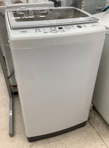AQUA/アクア 8kg 洗濯機 AQW-GV80J 2021年製 取扱説明書付【ユーズドユーズ名古屋天白店】 J2056