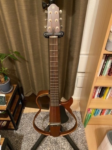 【スタンド付き】サイレントギター YAMAHA SLG200S スチール弦