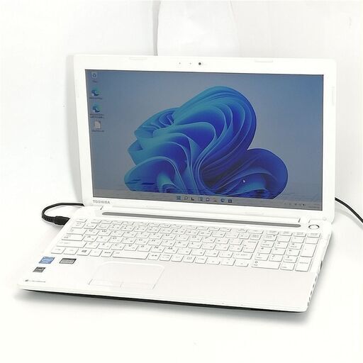 保証付 即使用可 Wi-Fi有 東芝 15.6型 ノートパソコン T453/33KWY 中古美品 Celeron 4GB DVDRW 無線LAN Webカメラ Windows11 Office