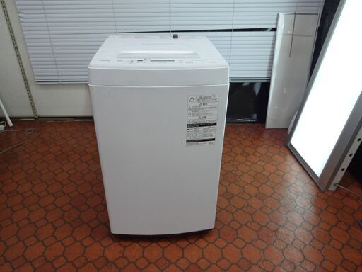 ID 043664　洗濯機　東芝　4.5K　２０２０年製　AW-45M7（W)