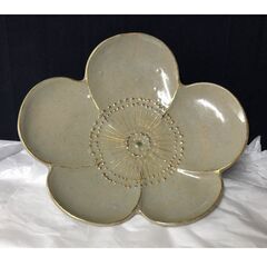 e1921 色絵乾山 梅形皿 尾形乾山 二十字窯 初代之造 八世乾山 山本如仙 識箱 茶道具