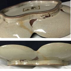 e1921 色絵乾山 梅形皿 尾形乾山 二十字窯 初代之造 八世乾山 山本如仙 識箱 茶道具