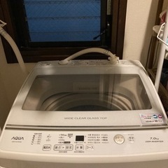 AQUA 洗濯機　インバータ有　2020年製